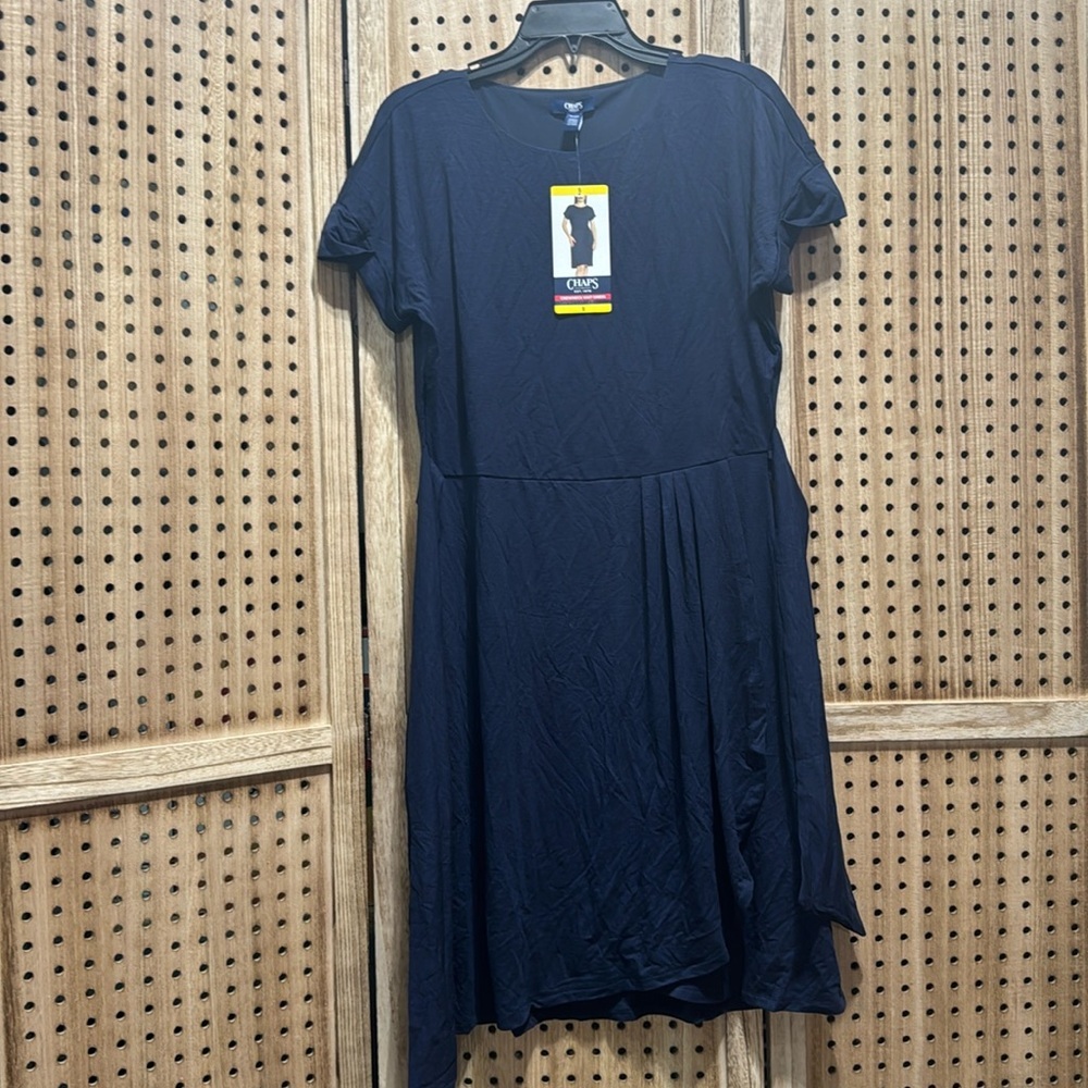 Chaps ladies crewneck knit dress nwt